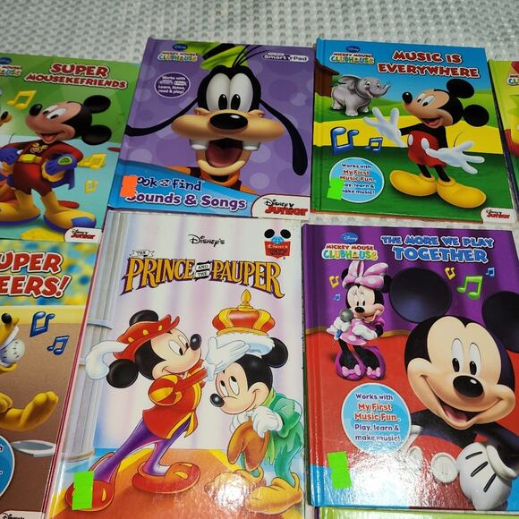 MICKEY MOUSE CLUB EUC 12 CHILDRENS BOOK LOT MIXED - Picture 3 of 11